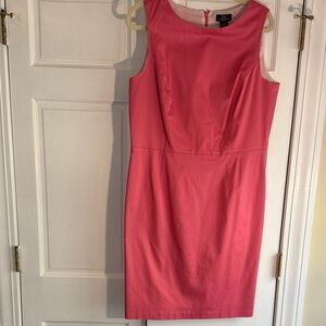 Brooks Brothers Pink Sleeveless Midi Dress